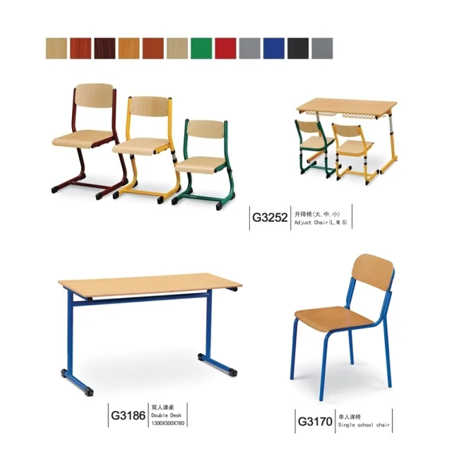 School Single Desk Chair Student School Furniture Study Table Chair Set by low price