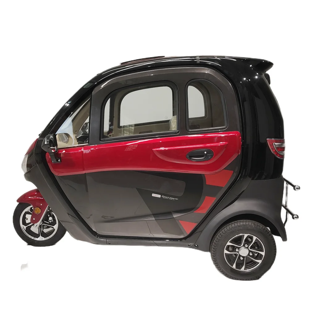 EEC Hot Sale New Cheap Fully Enclosed Convertible Large Space Adult Lithium Battery Electric Tricycles