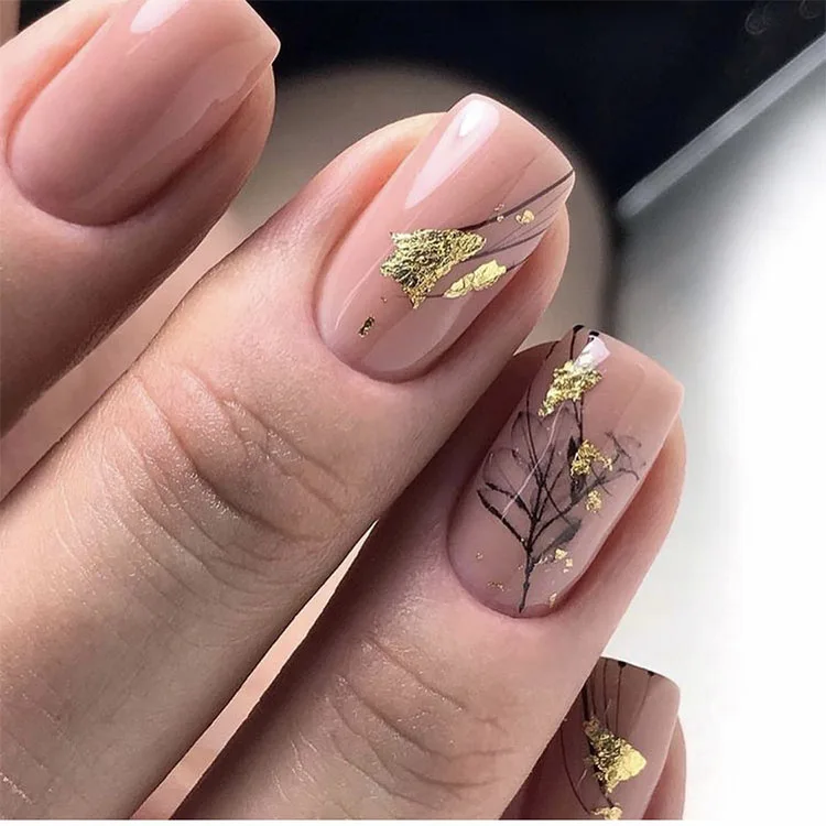 Senboma Custom High quality Gel nials wear-resisting short almond  nails acrylic false nails