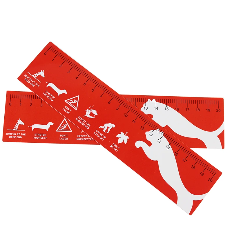 Hot Office Promotion Logo Customized 30cm PVC Ruler