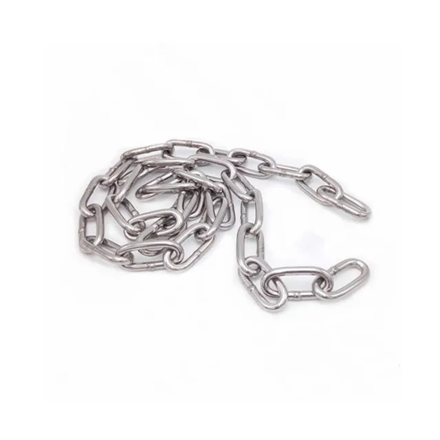 China Tianli Factory Wholesale Price Stainless Steel 304 316 Welded Long Link Chain Lifting Link Chain Overhead Chain