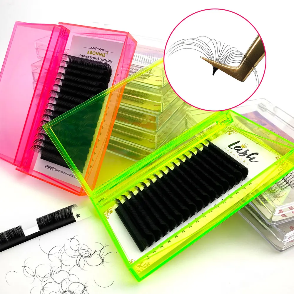 Накладные ресницы Abonnie из сибирской норки, принадлежности для наращивания