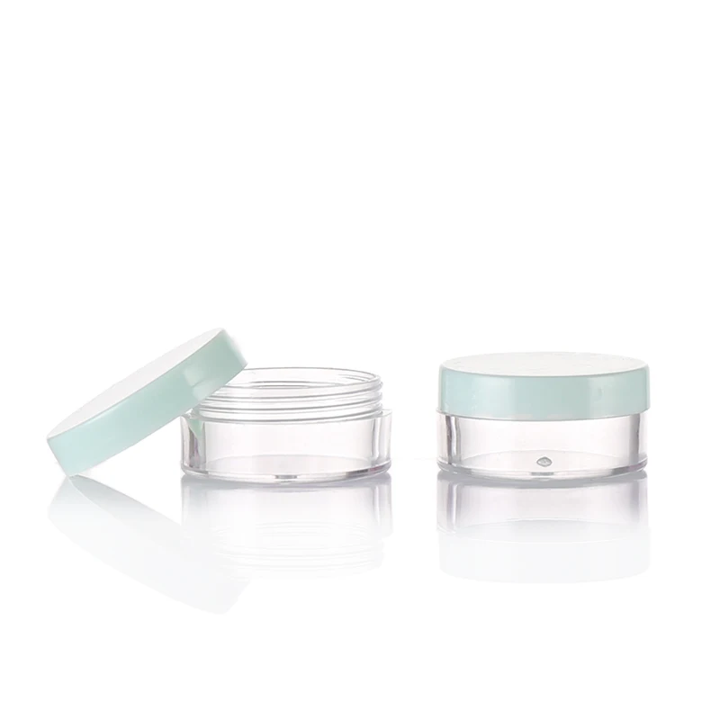 
5g 10g 15g 20g Plastic Cream Jar With Colorful Lid 