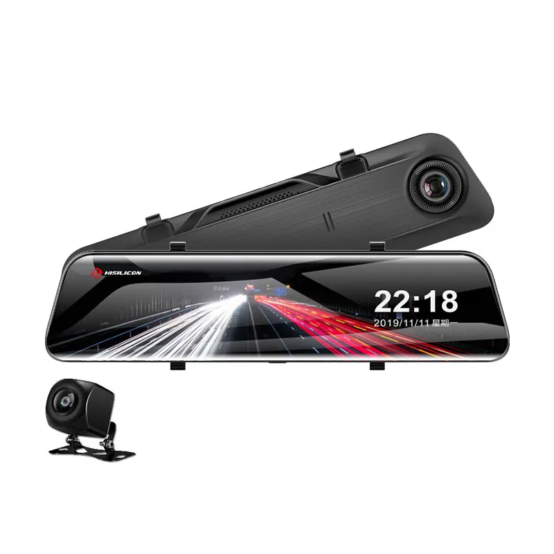 2K Mirror Rearview 2 Way Dash Cam Camera GPS 12 inch Car DVR Dashcam Wifi with Sony Sensor