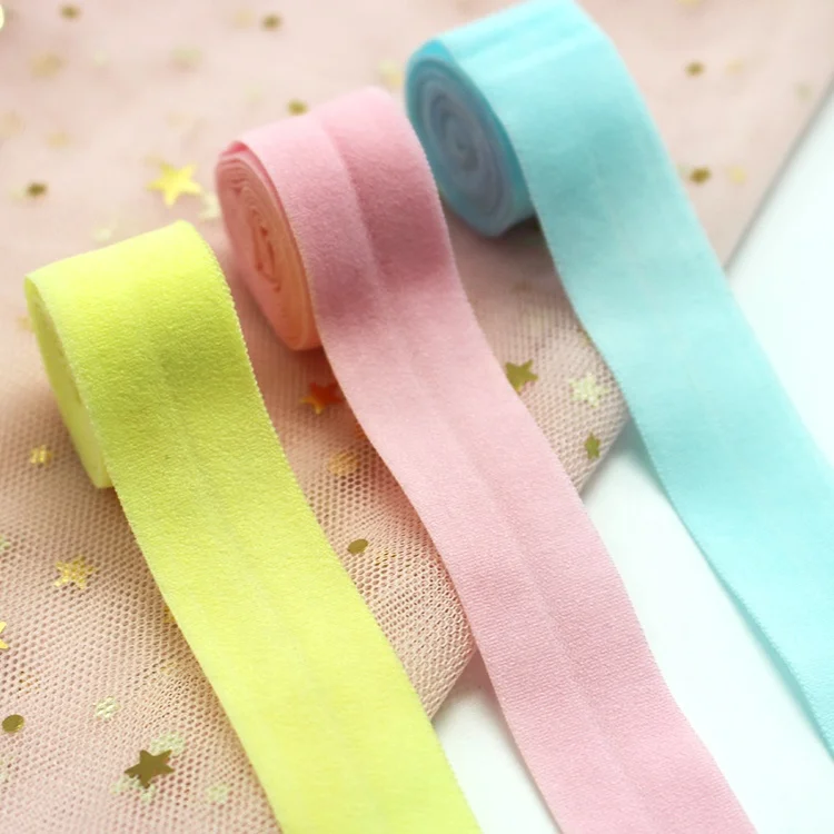 Custom Underwear Folding Underwear Bias Tape Binding Band Accessories Fold Over Elastic For Clothing