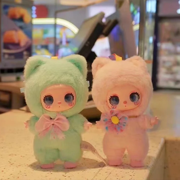 LIILA lucky CAT 16cm animal movable soft vinyl plush art toy blind box lucky liila lucky cat set LIILA ZOO