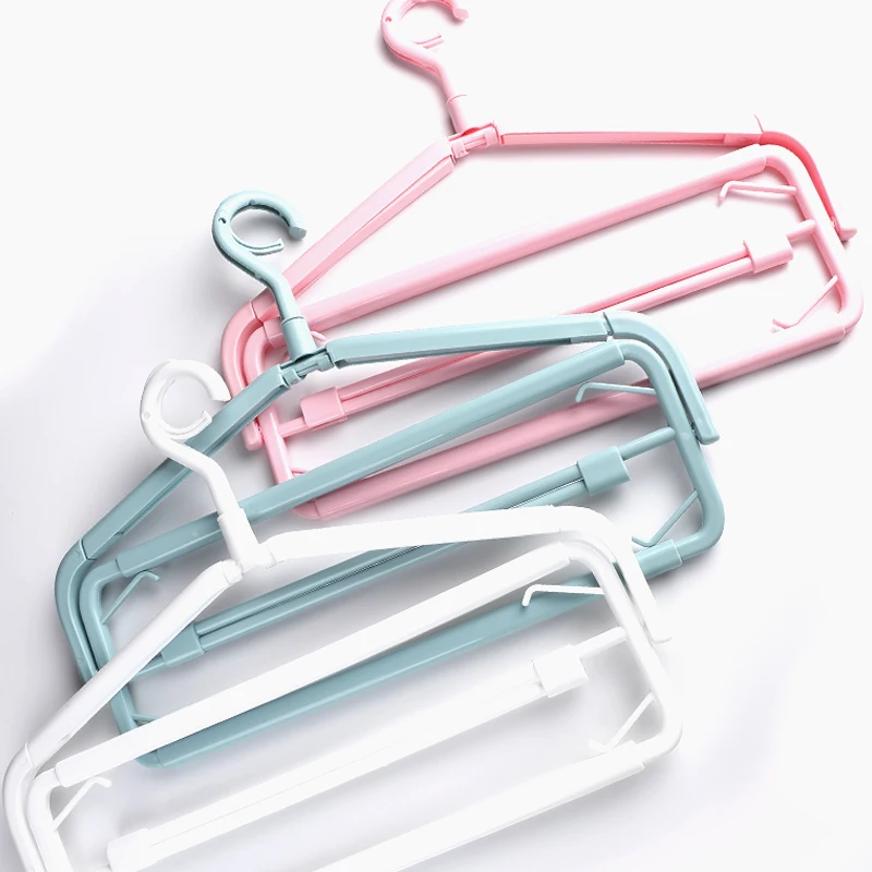  Convenient Retractable Space Saving Tower Hanger Plastic Rack
