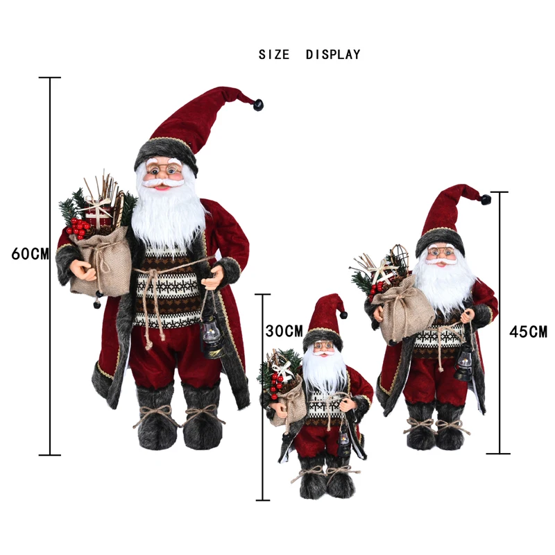 Supplies Santa Claus Decoration Christmas Home Decorations Doll Santa Clause