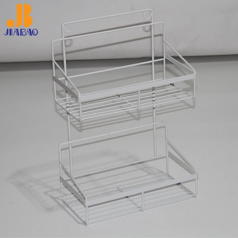 Hot selling 2 Tiers Bathroom organizer Metal Wire Bathroom rack Shower Caddy