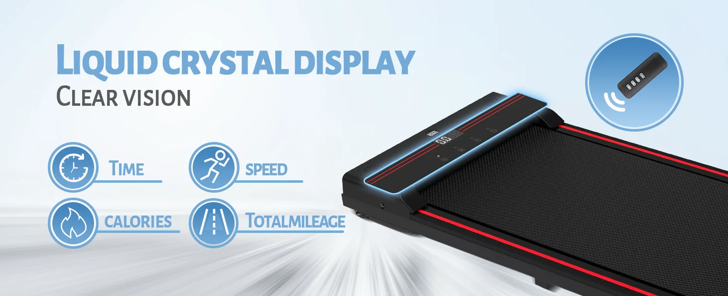 Wellshow Sport 2 in 1 Walking Pad Treadmill 2.5HP Foldable Treadmill with Handle Bar for Home Office Walking with Remote Control