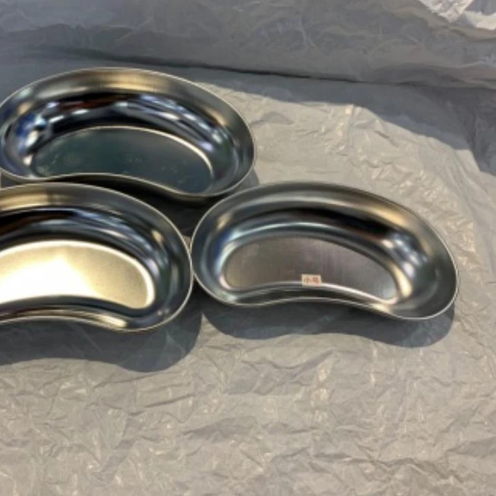 high quality hot sale surgical basis Medium deep type big model 304 stainless steel Kidney dish with cheap price for hospital