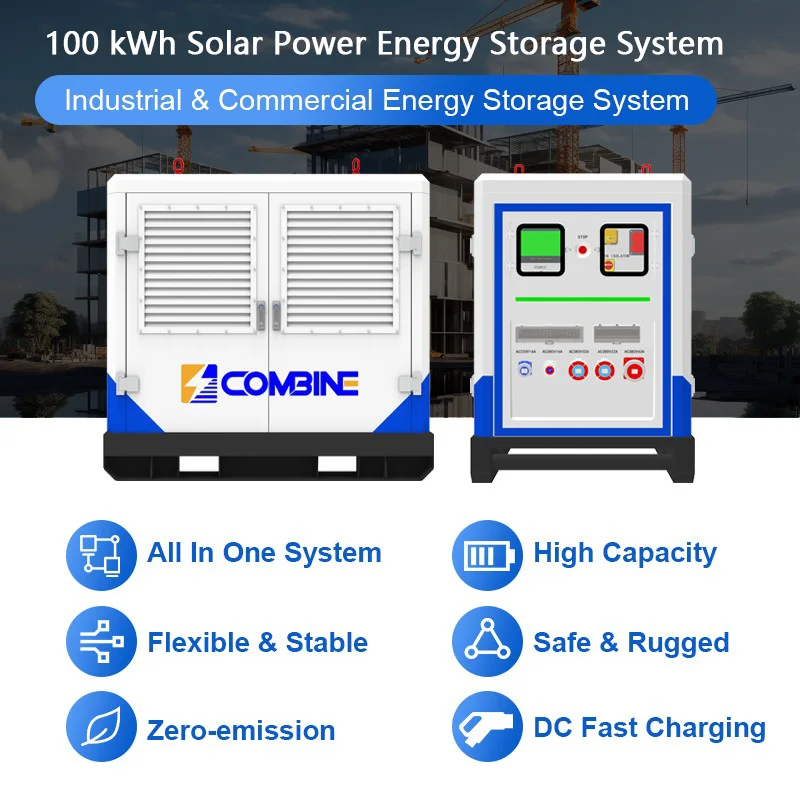 COMBINE All In One Mobile Solar Power Station Industrial 100kWh 200kWh Off Grid LiFePO4 Battery Energy Storage System