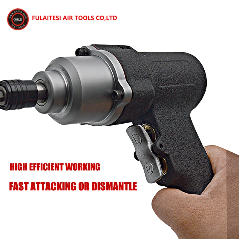 Factory direct sales 5HA 8H 10H Gun Type Industrial Reversible Air Impact Screwdriver Pneumatic Screwdriver