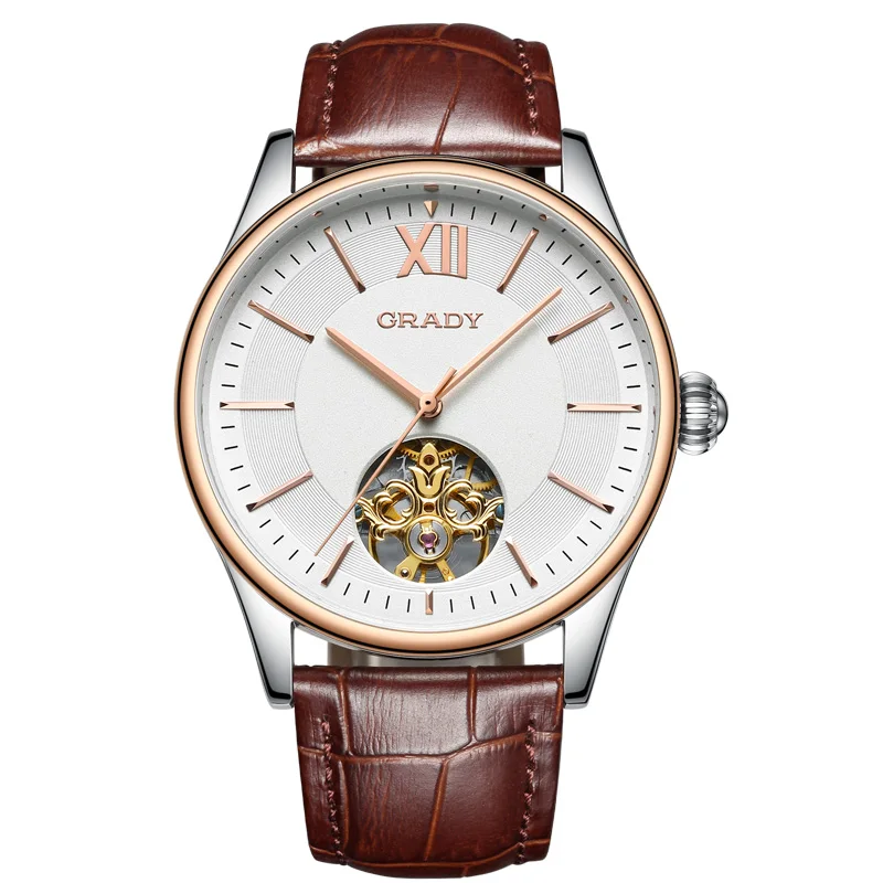 Watches men wrist luxury stainless steel automatic mechanical watch for male with wrist private label