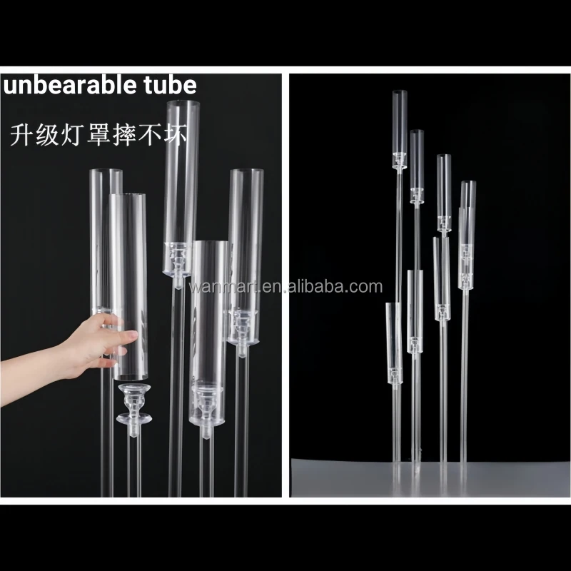 Wedding Acrylic Canderlabra Centerpieces Crystal Candlestick Holder