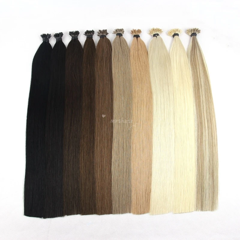 Raw Keratin itip extension hair 100% Remy natural hair extension human Double Drawn Vietnam i tip hair extensions wholesale