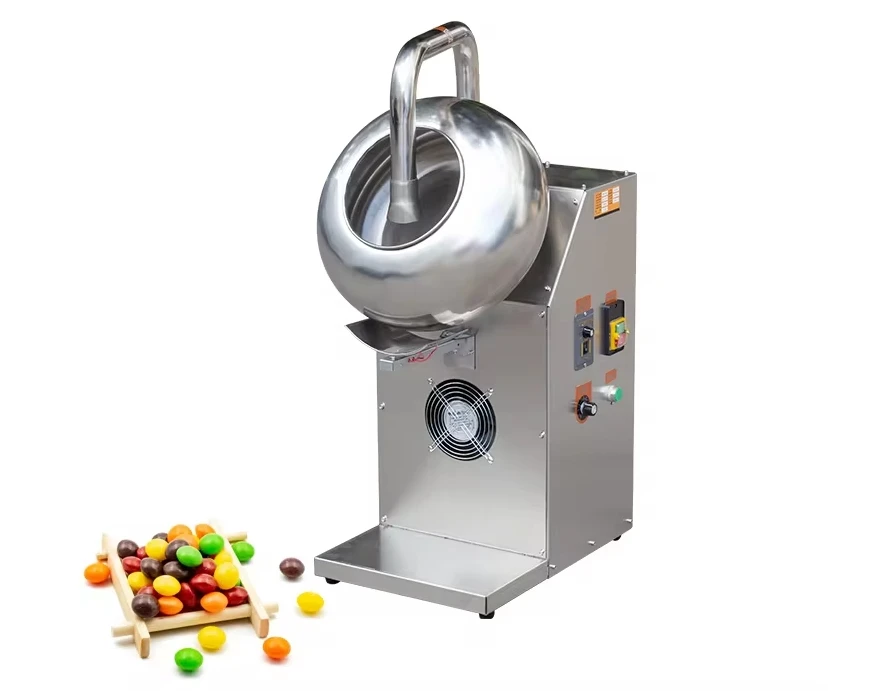 Chocolate wrap sugar machine chocolate candy coating machine/ Peanut snack coating machine