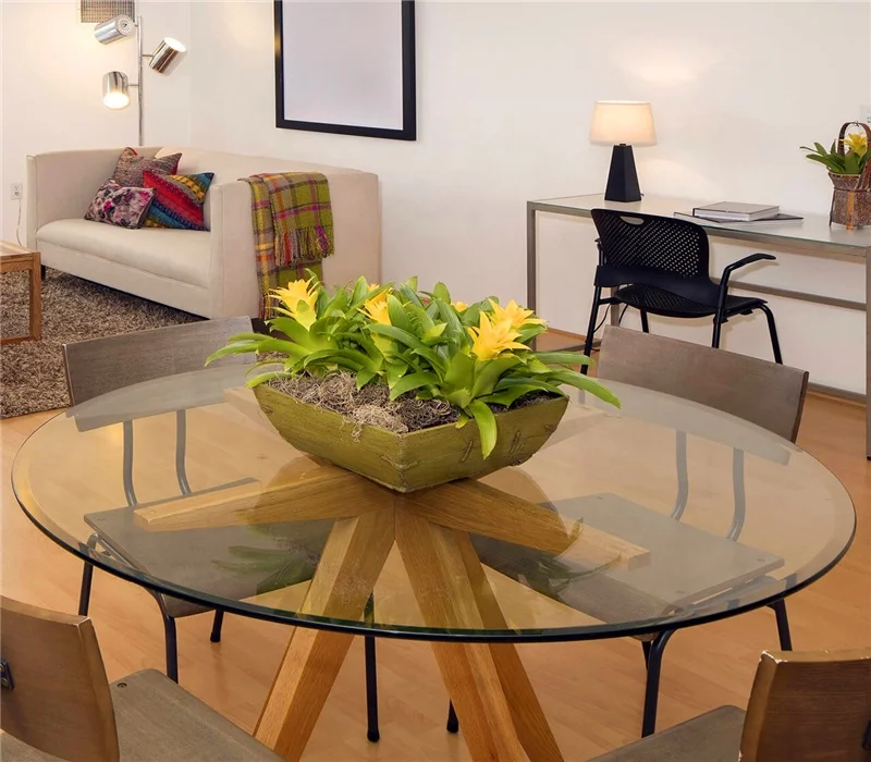 Hot sale clear tempered glass tabletop desktop toughened glass