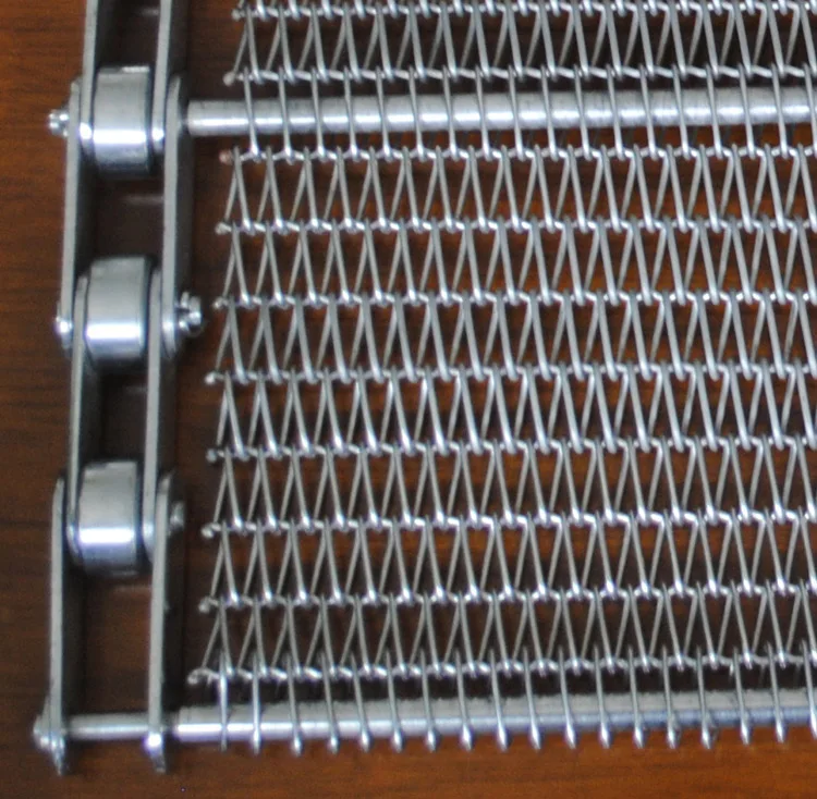 SUS 304 310s Stainless Steel Balance Spiral Wire Chain Driven Mesh Conveyor for Food