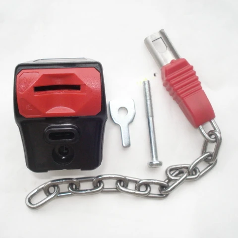 MOQ 100 PCS L107 Europe supermarket shopping trolley plastic cart coin locker