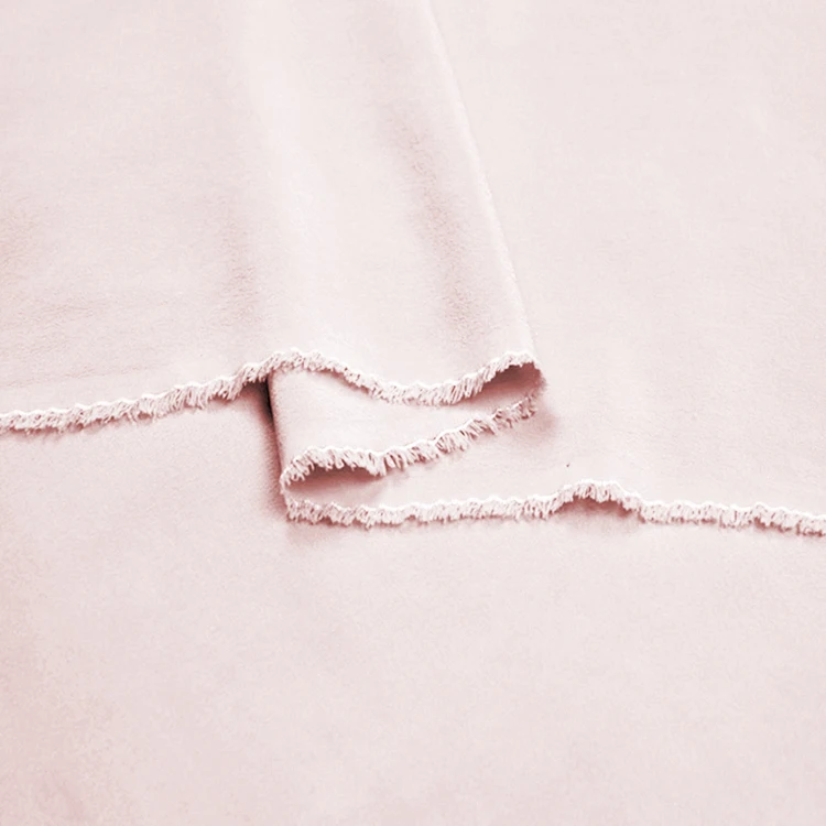 100% silk crepe de chine fabric 16mm silk fabric No.14 baby pink color for dress, shirts, pants sell by the yard