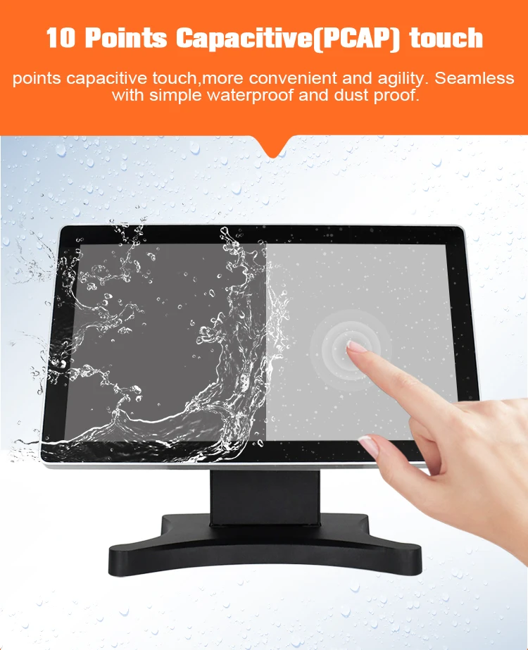 Retail Windows or android raspberry pi skimmere epos pos system touch screen 15.6 inch