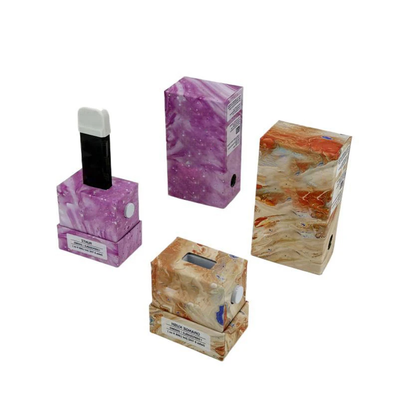 Custom Logo 510 Glass Packaging Slide Boxes White Drawer Paperboard Box Full Ceramic Device Laser Food Gift Sliding Packaging