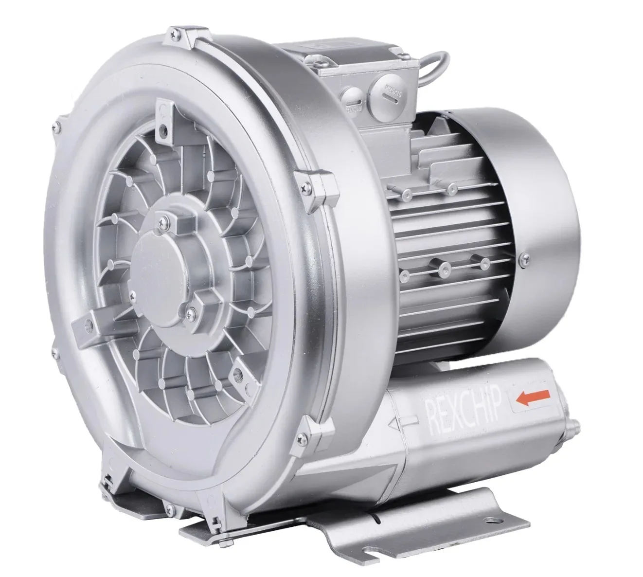 Factory Supply Three Phase Small Power 0.7kW REXCHIP Air Vacuum Pumps Ring Blower 2HP Pump