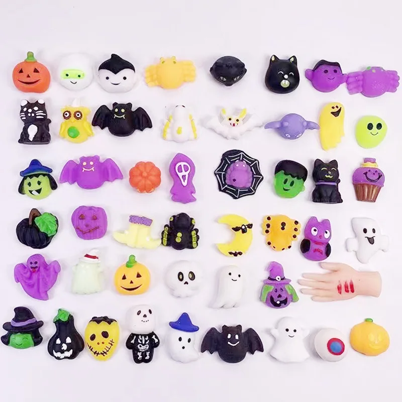2022 Halloween Wholesale Slow Rising Rubber Custom Squishy Mochi Squeeze Anti Stress Toys