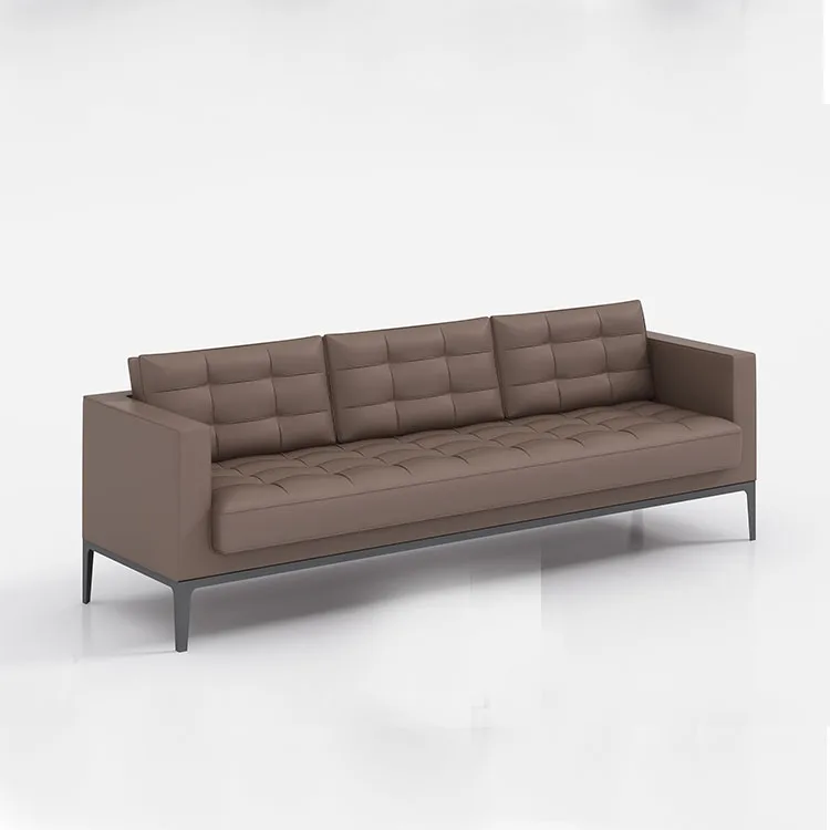 Современный дизайн, офисный диван, роскошный кожаный секционный диван