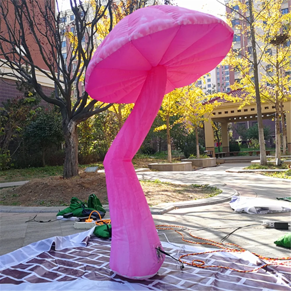 Cheap Price Outdoor Inflatable Mushroom Decoration with LED lighting for Party Event