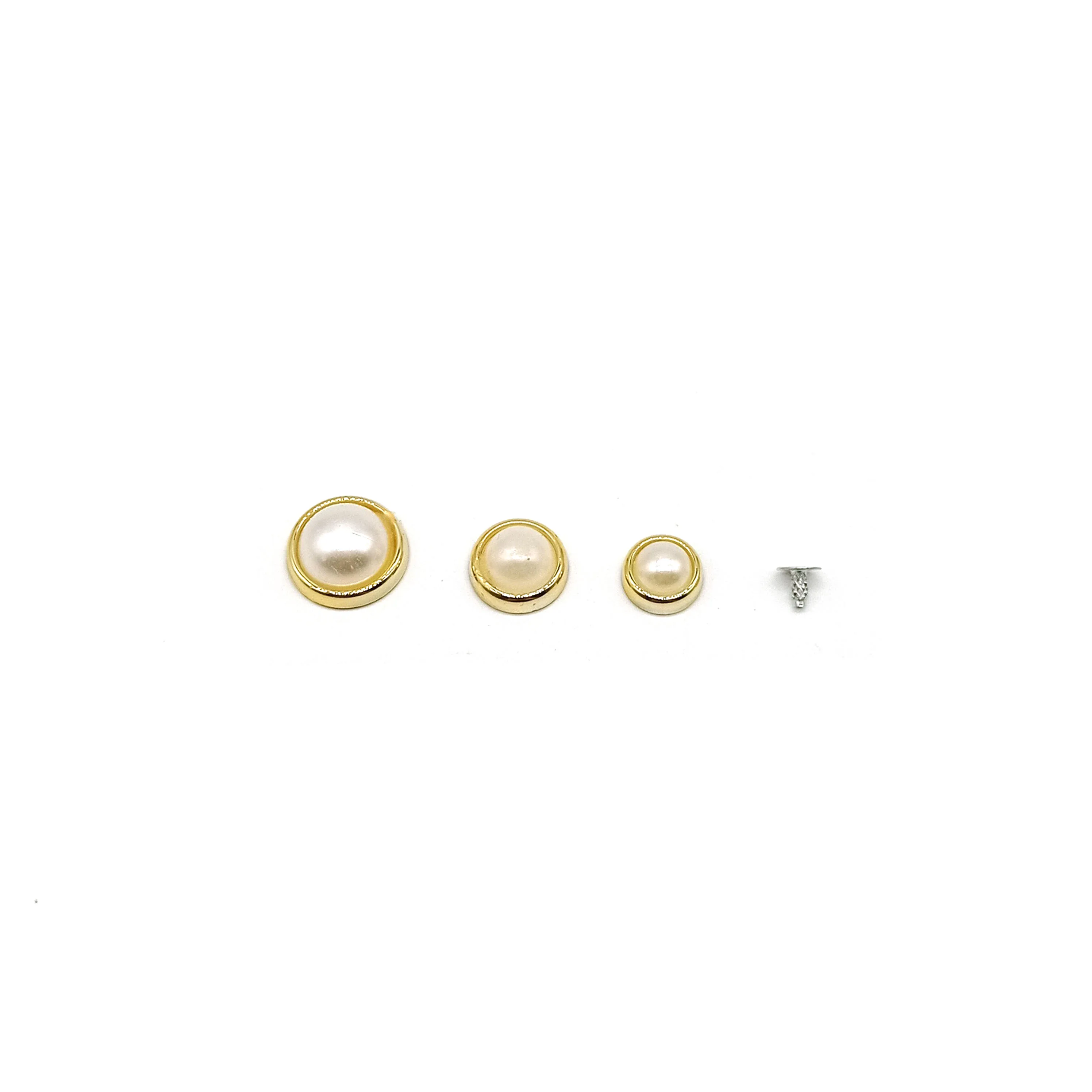 Fashion design shoes accessories decoration  8/10/12/14mm plastic bead rivets ABS pearl studs for garment bag shoes