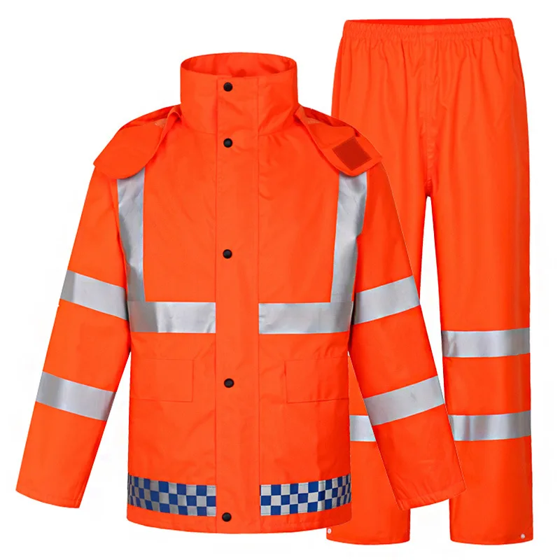 CE Certificated High Visibility Traffic Jacket Reflective Safety Jackets Wholesale Style Security Construction jacket set