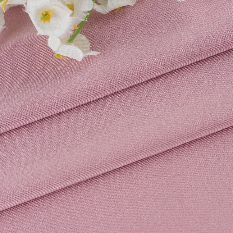 50D Polyester High Elastic Plain Weave Swimsuit Fabric 4 Way Stretch Yoga Wear Sportswear Lining Fabric