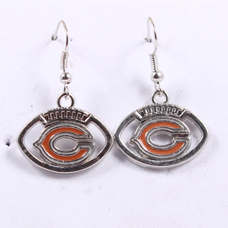 Wholesale Custom Philadelphia Eagles Football Team logo pendant earrings