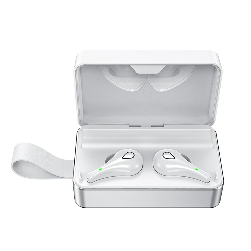 Factory OEM H3 Portable Bluetooth Wireless Earphones 9D HiFi Stereo Headset With 3500mAh Mirror Power Bank Earbuds Bluetooth