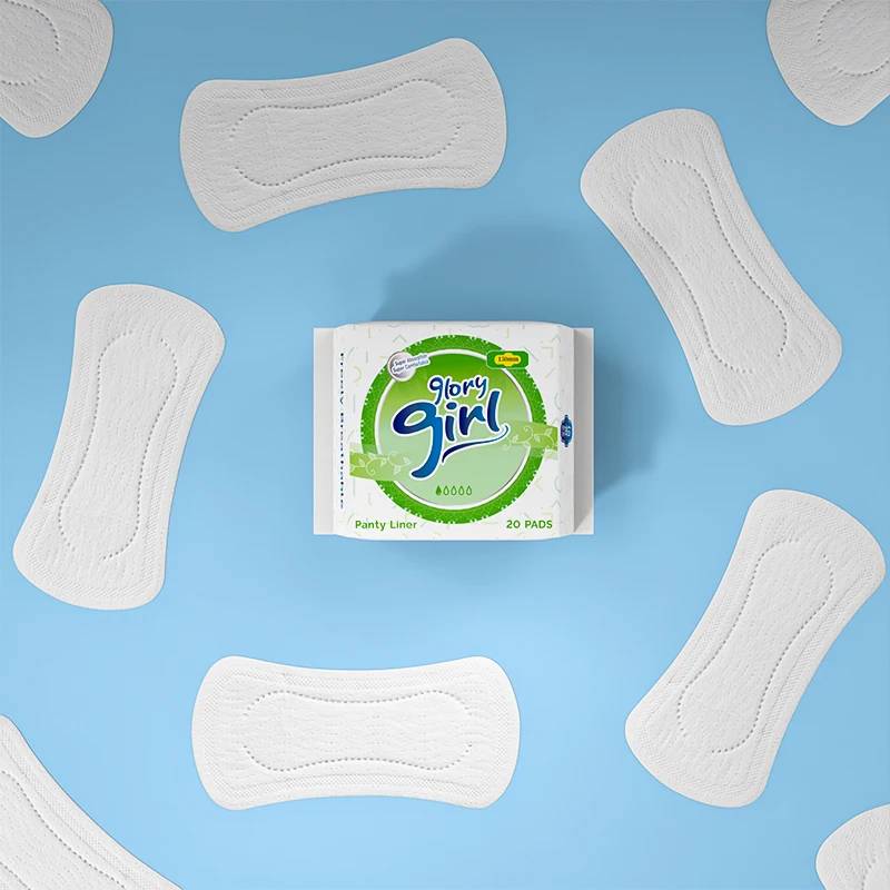 Feminine hygiene care wingless sanitary pad nature g string thong panty liner wholesaler