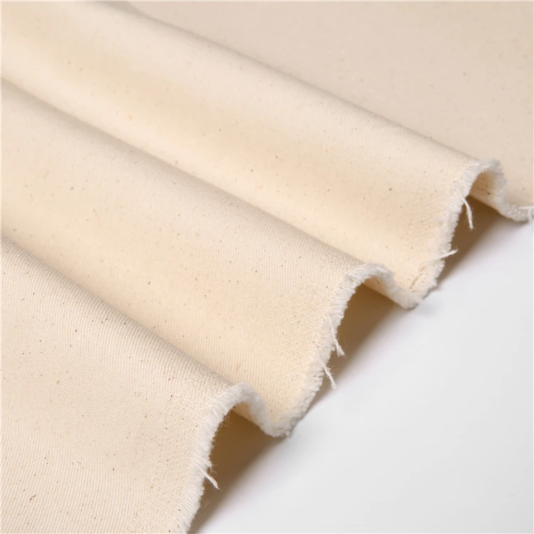 Custom Cheap Price Any Specification Unbleached Durable Twill Plain Grey Woven Fabric For Clothing