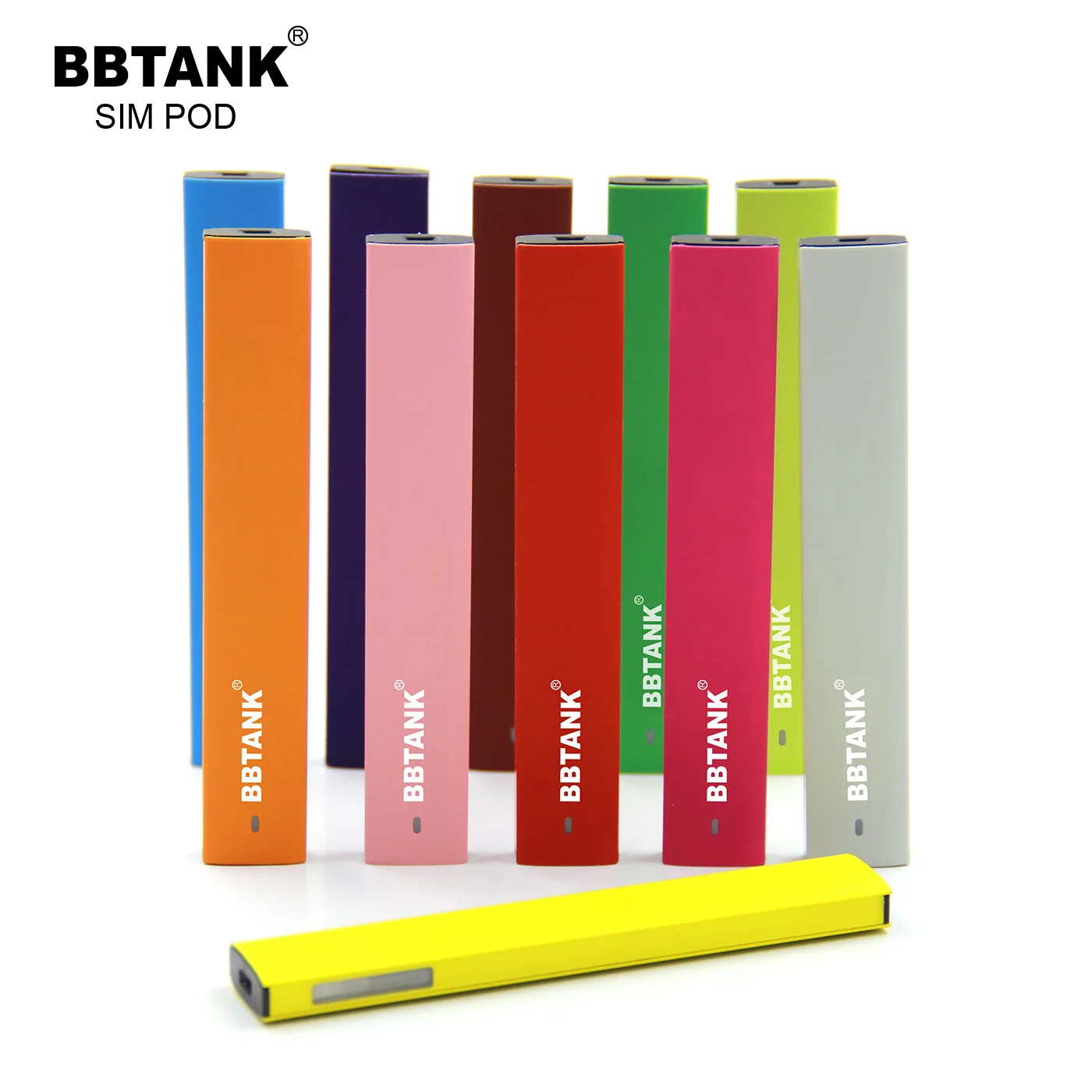  BBTANK оптовая продажа cbd vape 1 мл керамическая катушка sim pod системы индивидуальный логотип густой масляной живописи специально разработан упаковочная коробка с