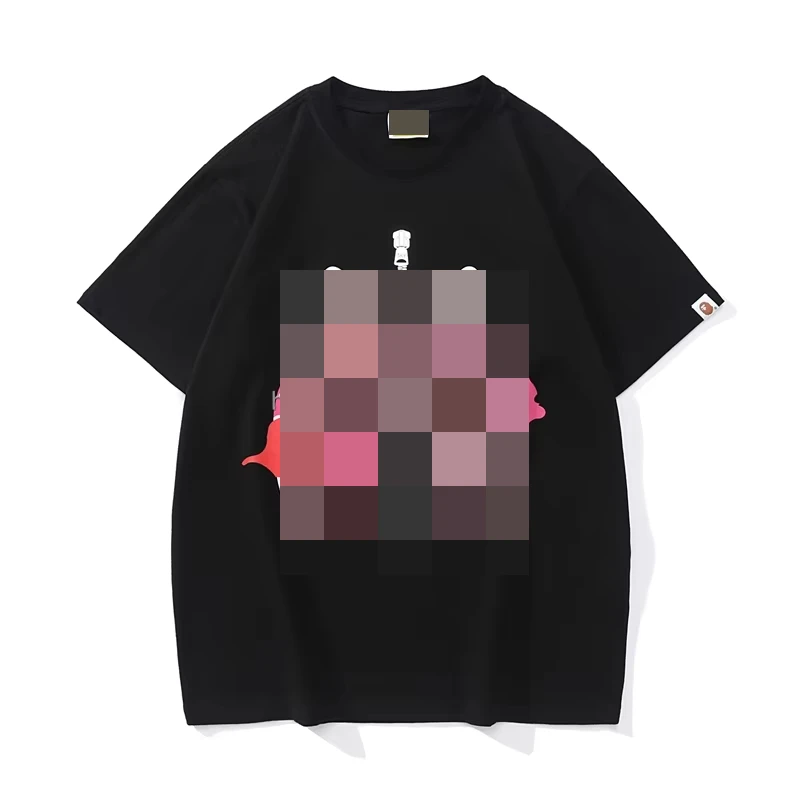 2024 Fashion New Top Quality New Style Brand Fashion Designer T Shirt Men Trendy Loose Printed Bapees T Shirt Casual Sports T-sh