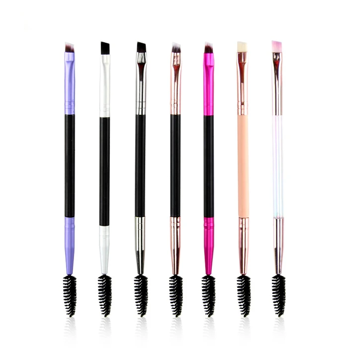 Single diagonal spiral eyelash brush makeup tools double headed eyebrow brush makeup brush