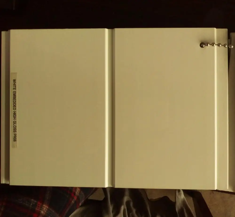 
light grey PVC drop ceiling 