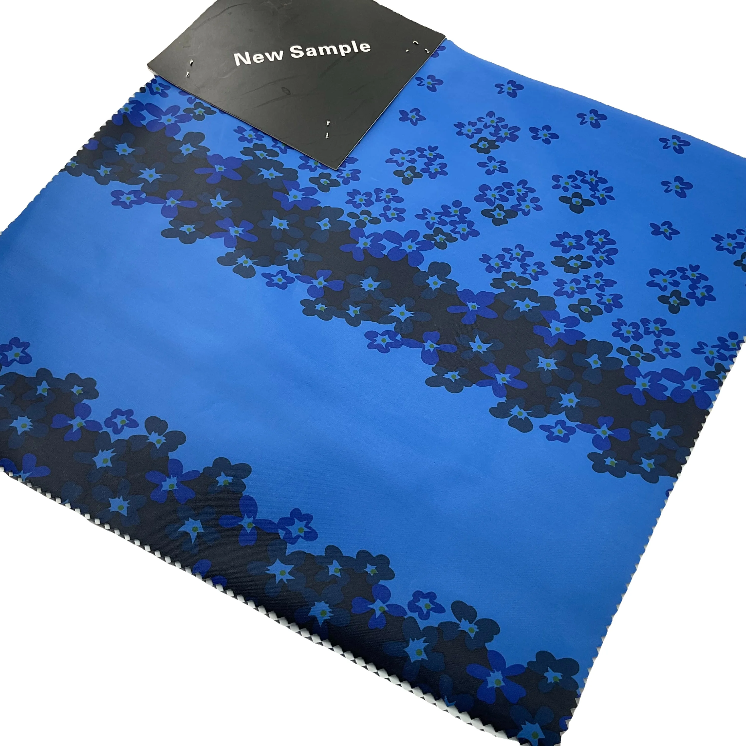Blue 420D Oxford Transfer Printing Windproof PVC Coating Fabric with WR and Fire Retardant for Tent/Tarpaulin