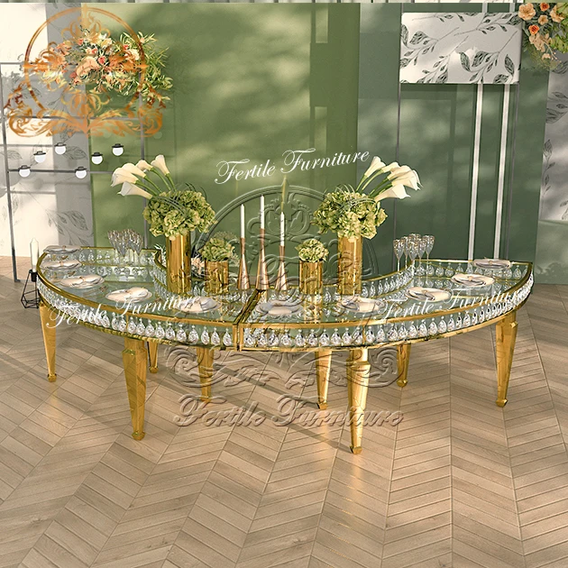 Unique Design stainless steel dining table set for sale