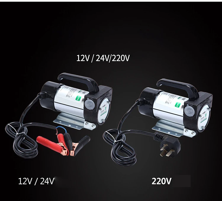 12v 24v Ac Oil Pump 50lpm Oil Transfer Mini Hydraulic Gear Pump Electric For Diesel