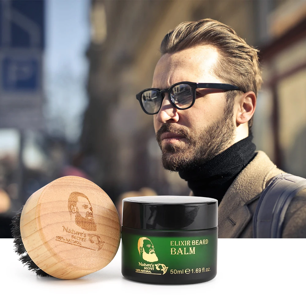 Wholesale Organic Moisturizing Smooth Beard Style Balm Custom Private Label Nourish Beard Products for Men Beard Care