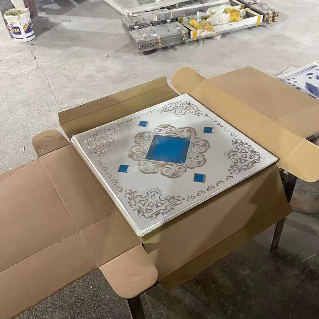 2x2 подвесные потолочные плитки ПВХ пластиковые панели акустические 2024 Новая цена для домашнего декора