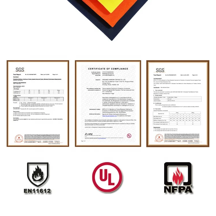 240gsm 100% хлопок кирпечей из глины огнеупорные трикотажного полотна