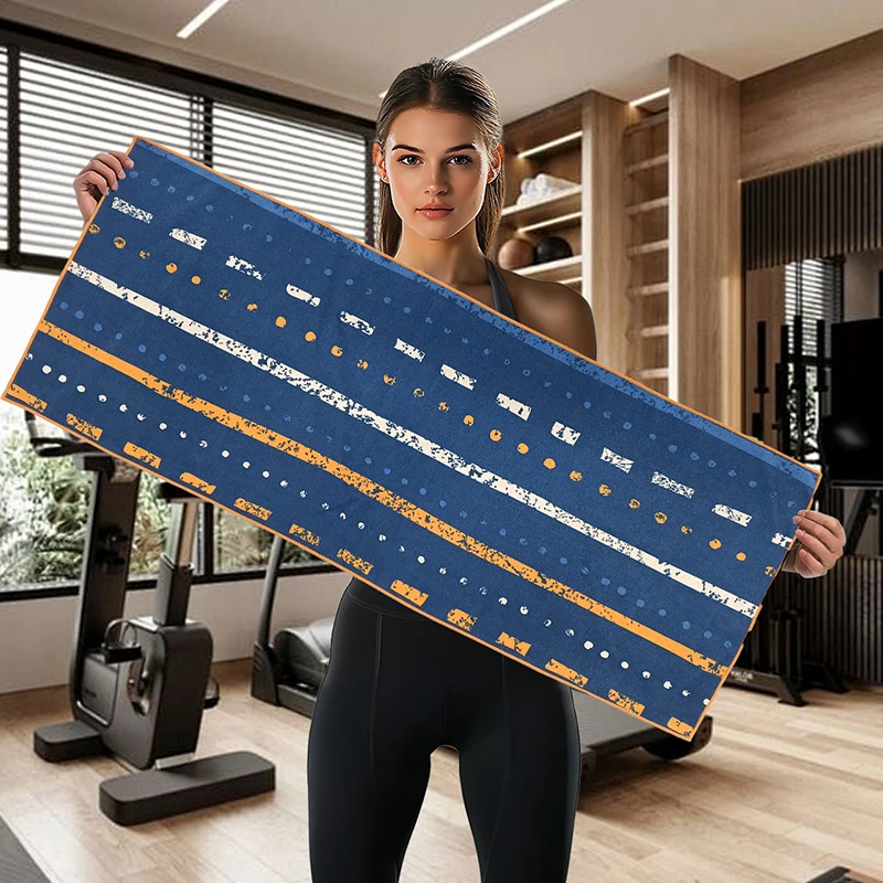 Customized Logo Sport Sweat Towel Absorbent Print Embroidered Fitness Outdoor Custom Quick Dry Microfiber Towel