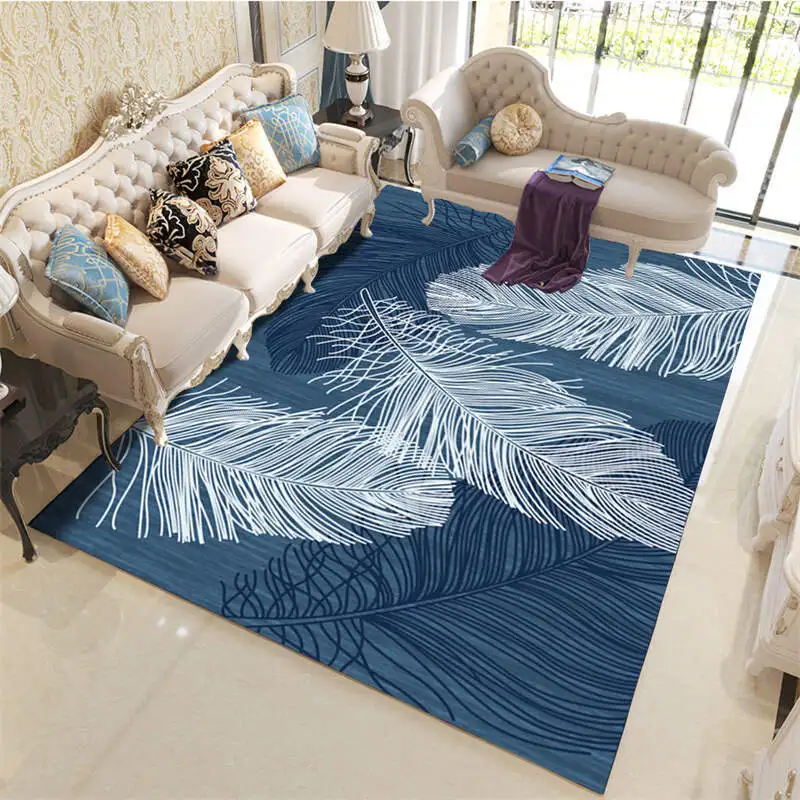 Customized 3D Carpet Living Room Carpet Area Rugs Customized Design Plush Crystal Velvet Carpet